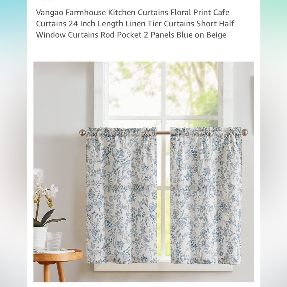 New kitchen farmhouse curtains